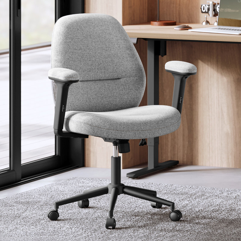 Takeisha Office Chair, Grey, Black