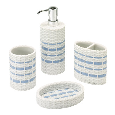Izod Savannah 4-Piece Bath Accessory Set