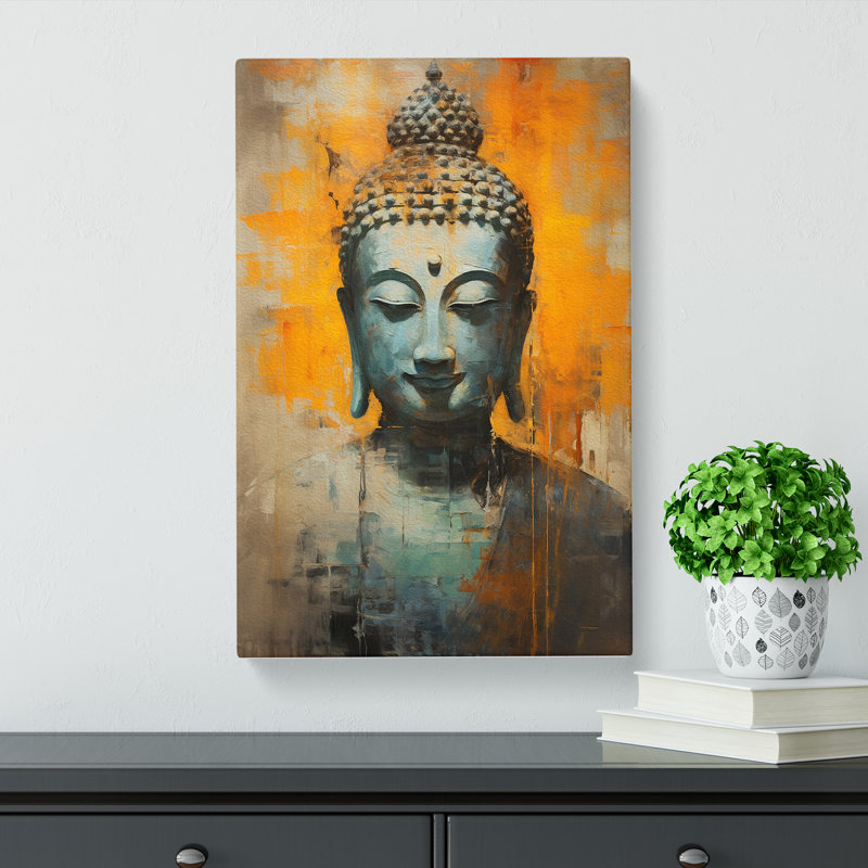 Buddha Gestural - Print, 76cm H x 50cm W x 3cm D
