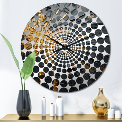 Anayeli - Horloge murale peinture abstraite