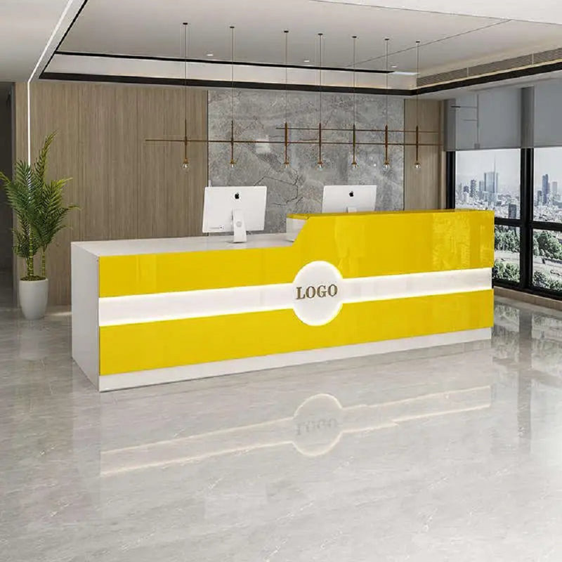 Namarta L-Shaped Executive Desk, Right, Yellow