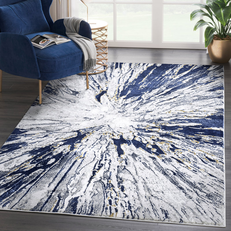 Lolarose Abstract Indoor Rug, Rectangle 6' x 9'