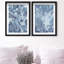 Blue Folliage Set Shadowbox Floral & Botanical Print by Oliver Gal, Black Frame, 10 x 15-1625581082-1625581086