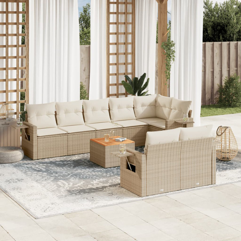  Garden Sofa Set Beige
