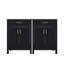 Ensemble de meuble-lavabo moderne 48 po avec lavabo en céramique, meuble de rangement équipé d'un tiroir rabattable et de tablettes à deux niveaux-68489946