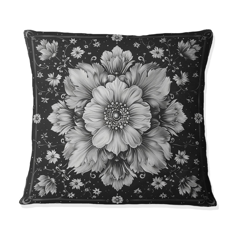 Coussin White White Diamond II - Traditional, H 18 po x l 18 po