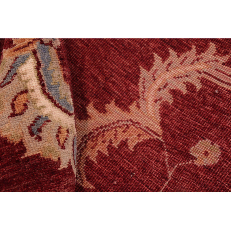 Dorn Oriental Handmade Hand-Knotted Rectangle 8' x 9'10" Wool in Red