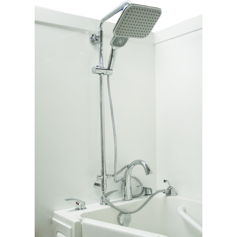 Baignoire à porte 48 po x 28 po, Gauche, Blanc
