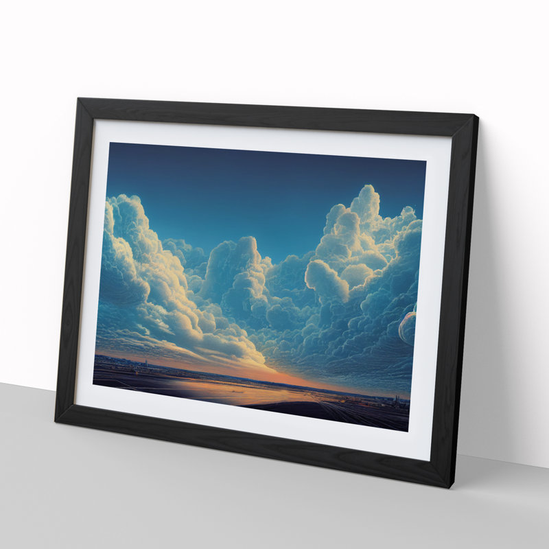 Legendary Clouds - Single Picture Frame Print, Black Framed, 46cm H x 64cm W x 2cm D
