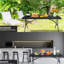 Table portative en plastique pour pique-nique - 6 pi, pliable, haute résistance, pliante noire