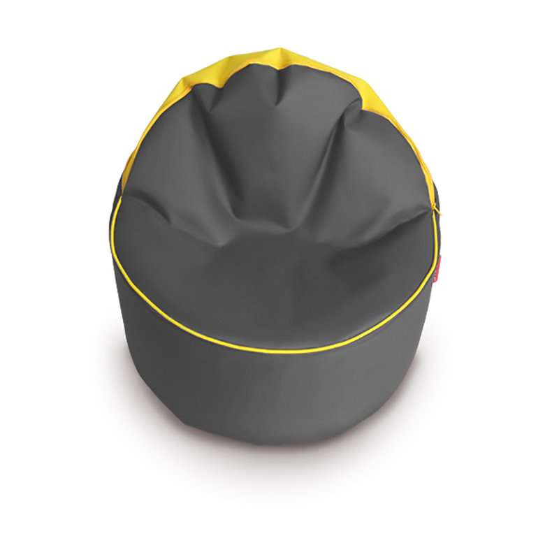 Outdoor Friendly Refillable Classic Bean Bag, Yellow/Dark Grey