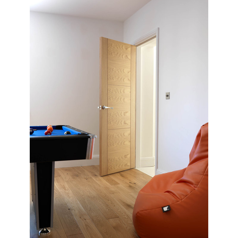 Mistral Oak Internal Door Prefinished, 198.1cm H x 53.3cm W x 3.5cm D