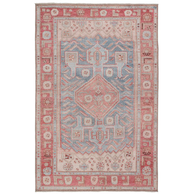 Blue Shadow/Peach Blossom/Shell Area Rug