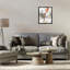  «Chaotic Terracotta & Grey Floater», art mural sur toile par June Erica Vess-287614646-287614647
