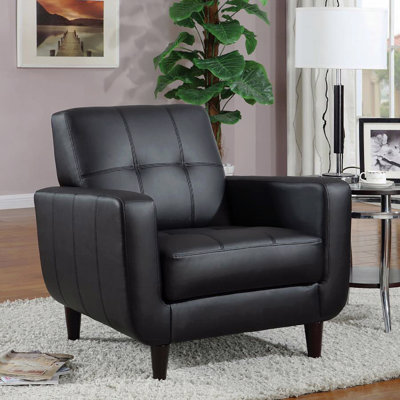 Fauteuil d'appoint à rail noir