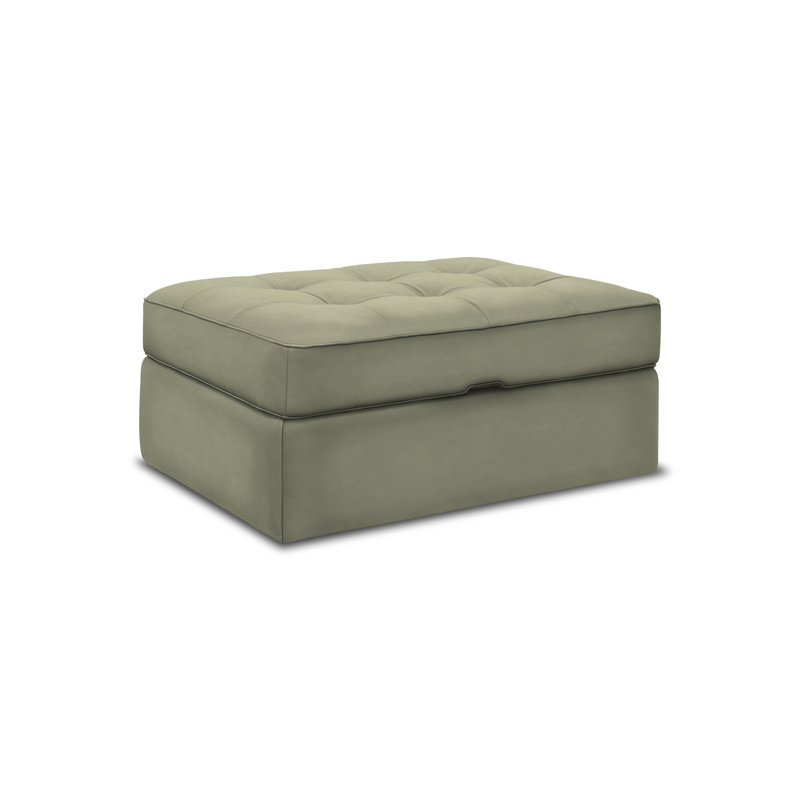Arizona Leather Ottoman, Mustang (Maestro Artisano), Espresso