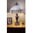 Sehnaz Tiffany Table Lamp Sky Color Stained Glass Hexagon LED Bulbs Included 16'W*16"D*24"H