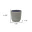 Pot à fleurs rond gris patiné 23 oz