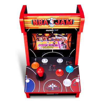 Arcade1Up NBA JAM Countercade Arcade w/3 Games, 7" LCD Screen & Light-Up Marquee
