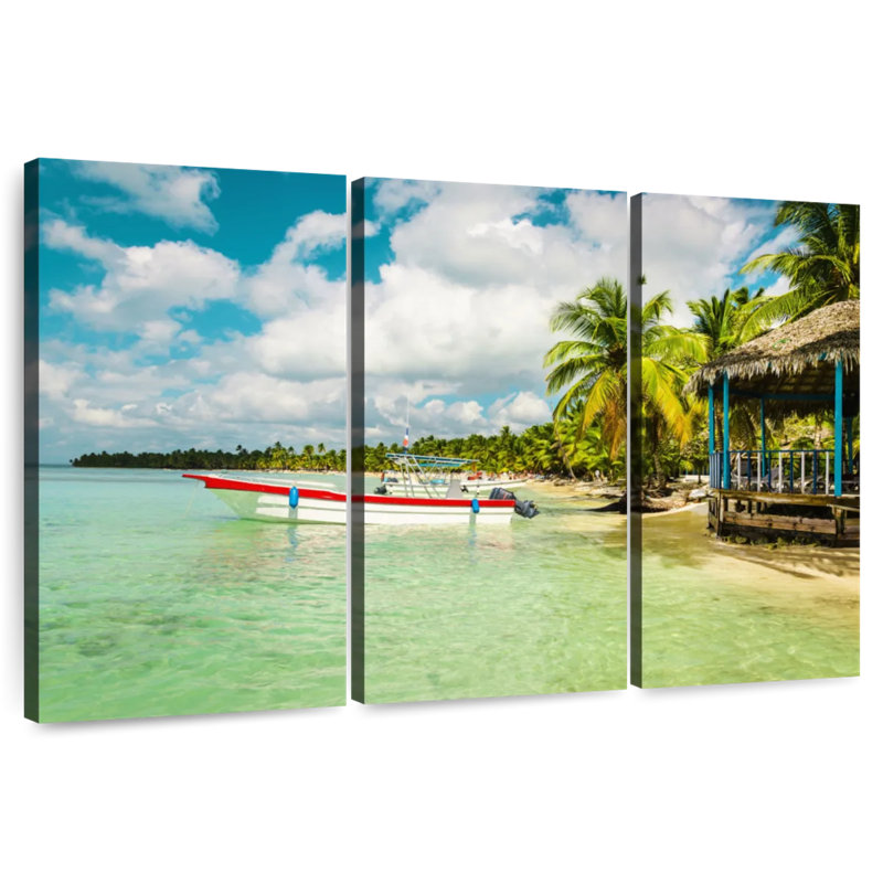 Gillard Caribbean Island Boat, 28" H x 45" W