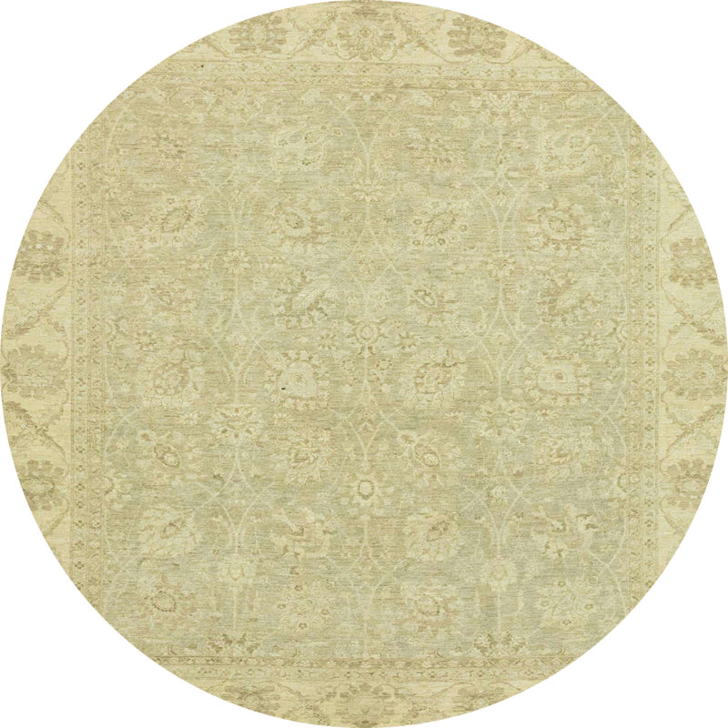 Abstract Indoor Rug, Round 7'