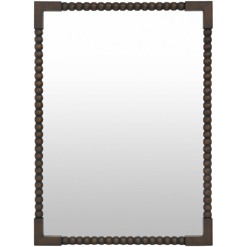 Miroir Galey Alix x Livabliss Lizzie, Dark Brown Wood, 46" H x 34" W