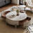 Creative rock slab tea table can be lifted