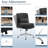 Upholstered Armless Task Office Chair without Wheels-1868986320
