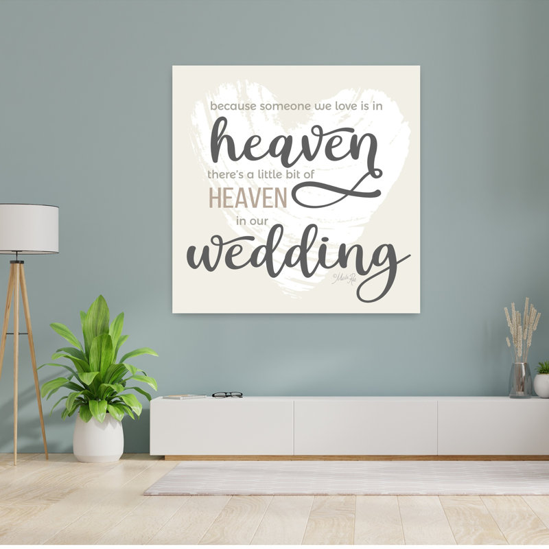 Heaven In Our Wedding, art contemporain, H 48 po x l 48 po