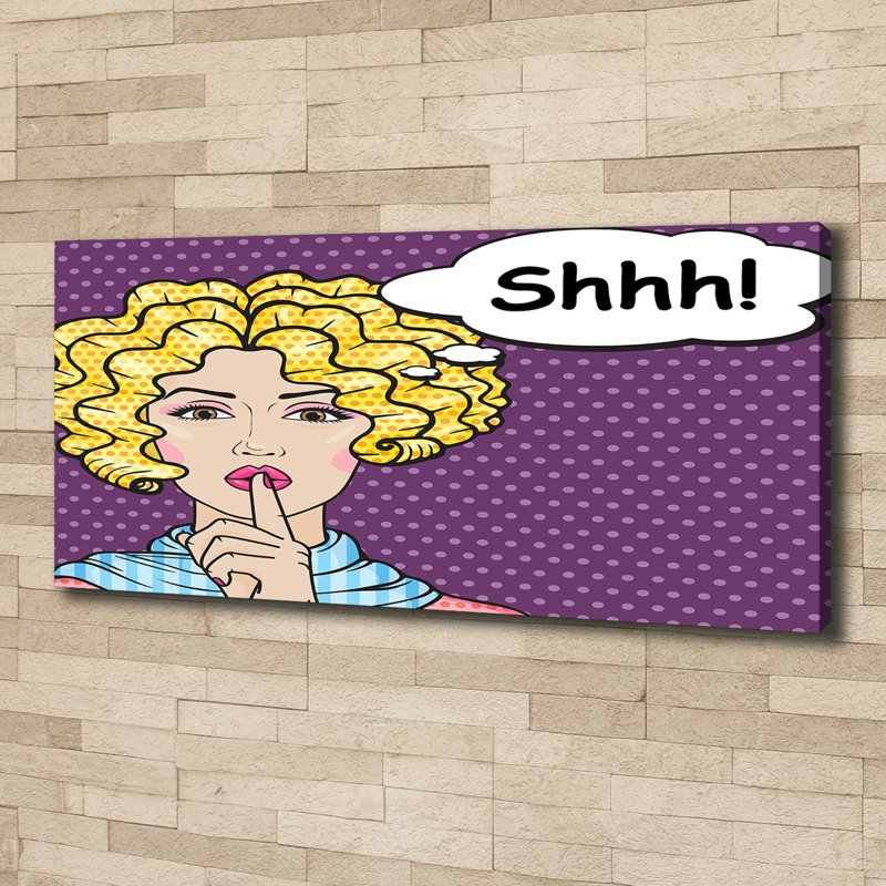 Comic Woman - Wrapped Canvas Print