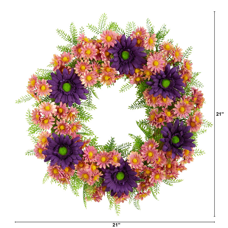 Faux Polyester 21'' Wreath, Red