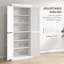 Garde-manger à 6 niveaux avec tablettes réglables et portes Shaker
