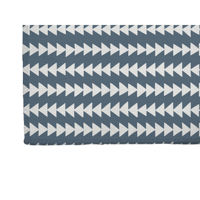 Tribal Arrows Kids Play Mat, Blue, Rectangle 3' x 5'