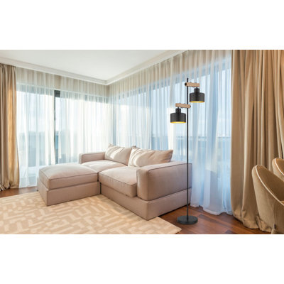 168cm Powder Coated Traditional Floor Lamp
