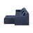 Boneless 113.4" Cloud Modular Sofa with Ottoman, Deep Seat Corduroy Boneless Couch for Living Room, No Assembly Required-1555678266