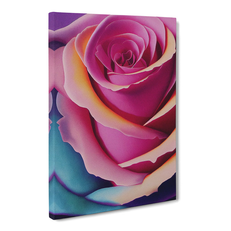 Watercolour Rose Flower Vol.2 - Wrapped Canvas, 50cm H x 35cm W x 3cm D