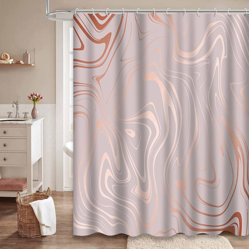 Rideau de douche Rose, 72" L x 84" W