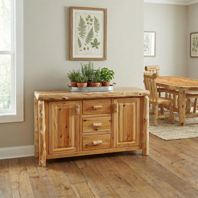 Fireside Lodge 60" Wide 3 Drawer Sideboard