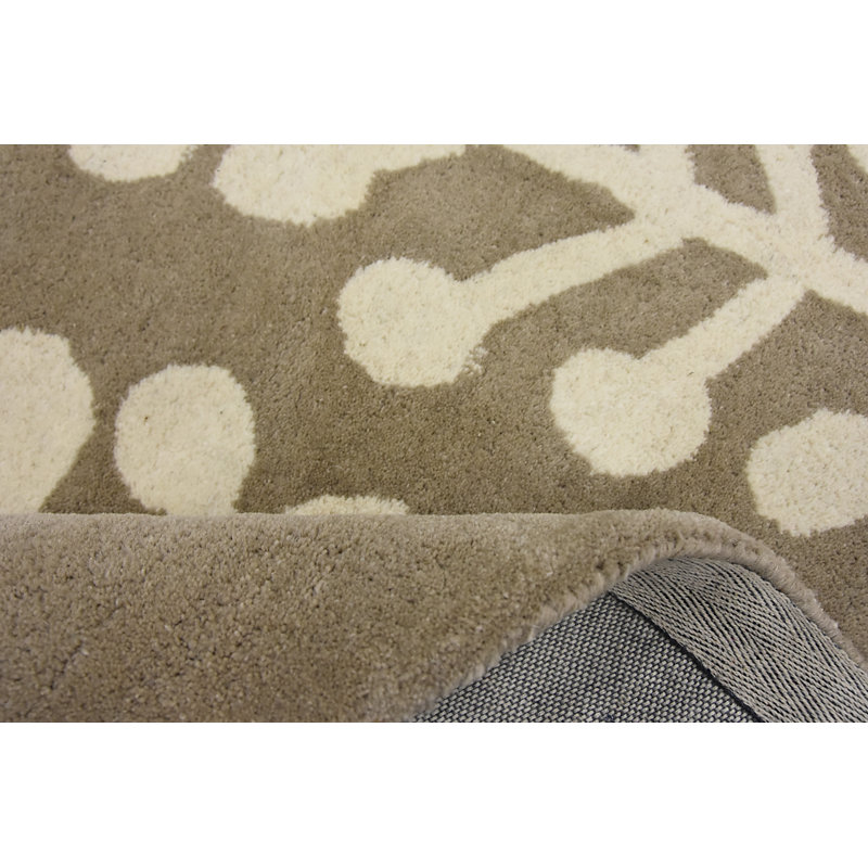 Herbs Floral Hand Woven Area Rug, Round 200cm