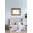 Rectangle Wall Accent Mirror With Distressed Wood Frame