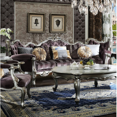 Picardy Upholstered Sofa with Rolled Arm