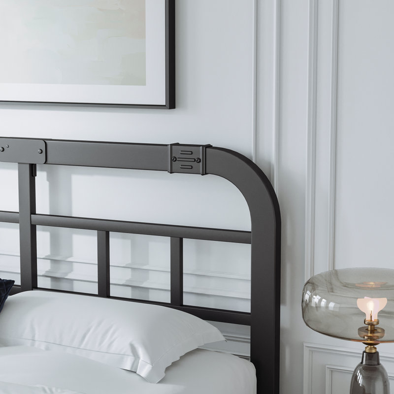 40” Black Metal Headboard, Twin/Twin XL