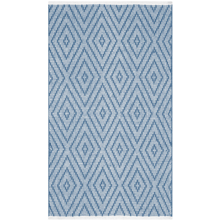 Akihiro Hand Woven Cotton Geometric Rug