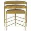 Ensemble de tables basses 3 pièces Demilune