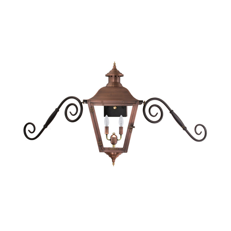 Jolie Outdoor Wall Lantern, 22" H x 11" W x 11" D