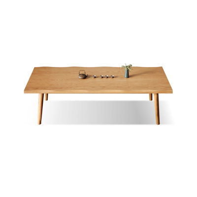 Brown Rectangular Solid Wood Dining Table