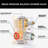 Wall Mounted Shower Faucet Set,10 Inch Rainfall Shower Head, Handheld Spray,Tub Spout-121212658