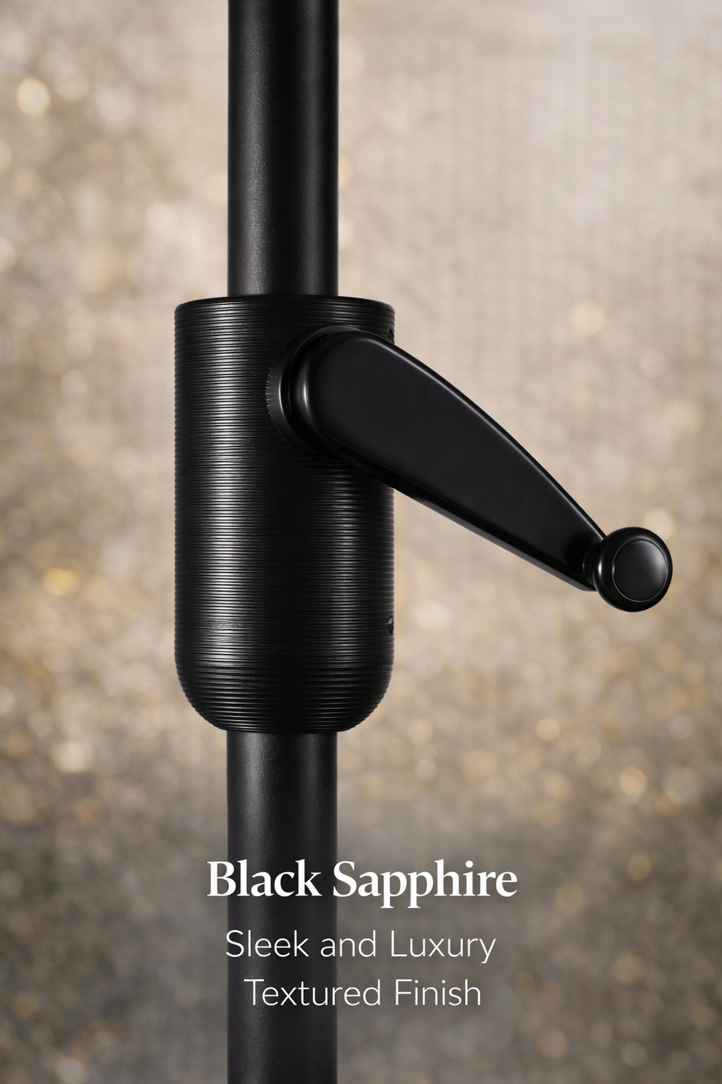 Natalie 6.2' Umbrella, Black Sapphire, Black Stripe