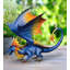 Décoration de dragon 12 po - bleu-121672044