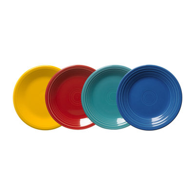 Shop Mixed Sets Fiesta Vibrant Classic Rim 7 1/4 Inch Salad Plate, Set Of 4